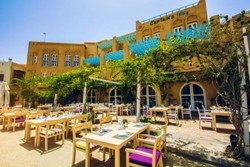 Captains Inn Hotel, El Gouna - Red Sea. Outside dining. 